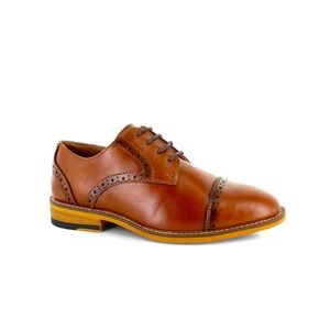 Classic Brown Leather kids Dress Shoes
